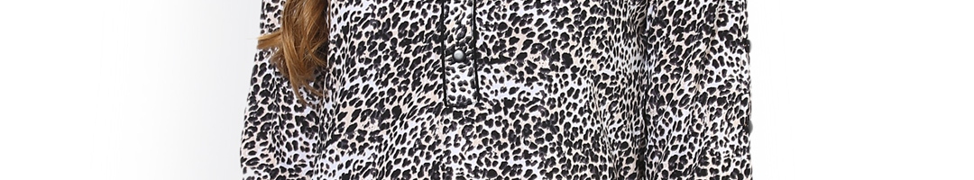 Buy Mytri White & Black Animal Print Kurti - Kurtis for Women 2314136 ...