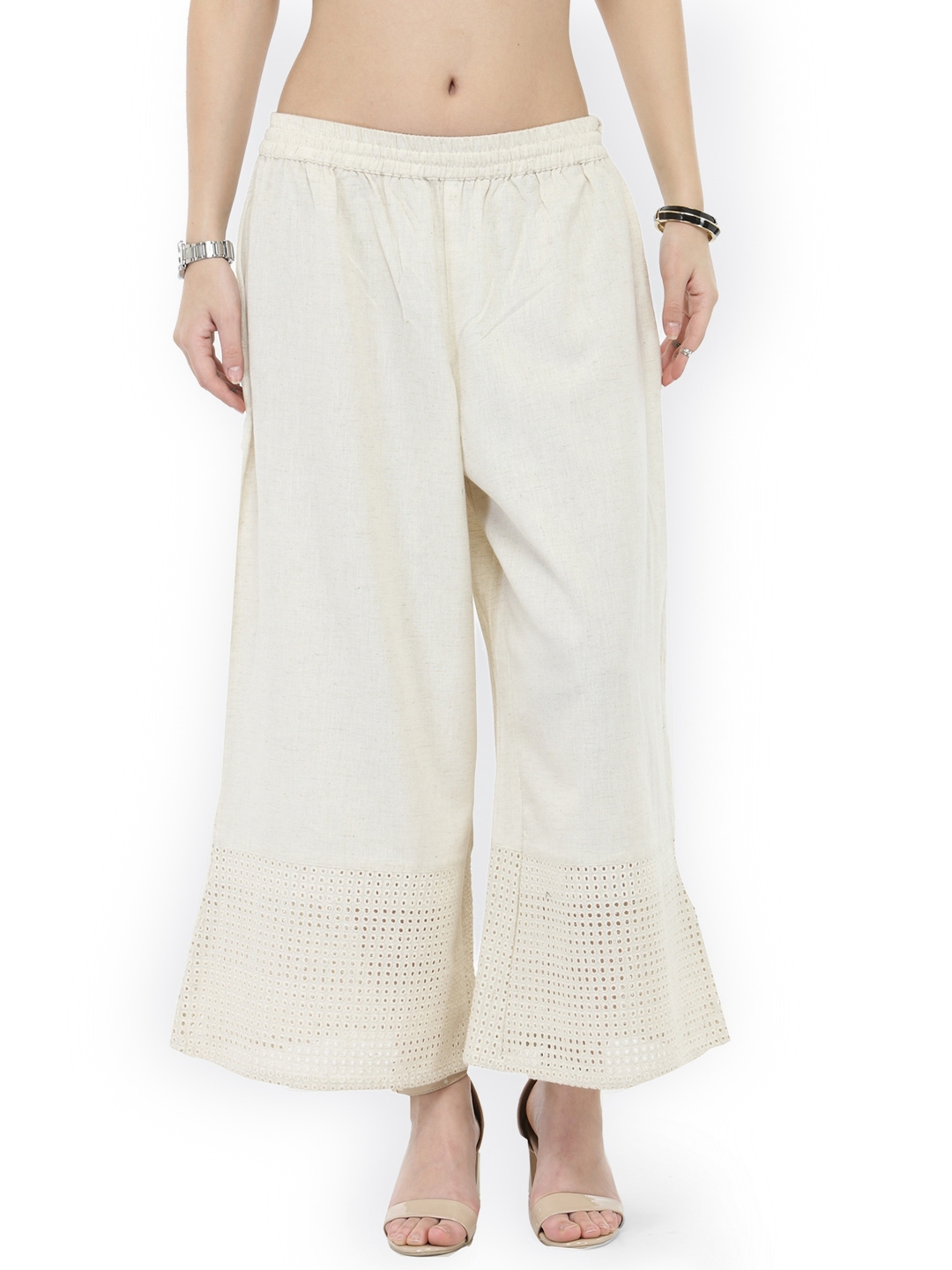 myntra flared palazzo