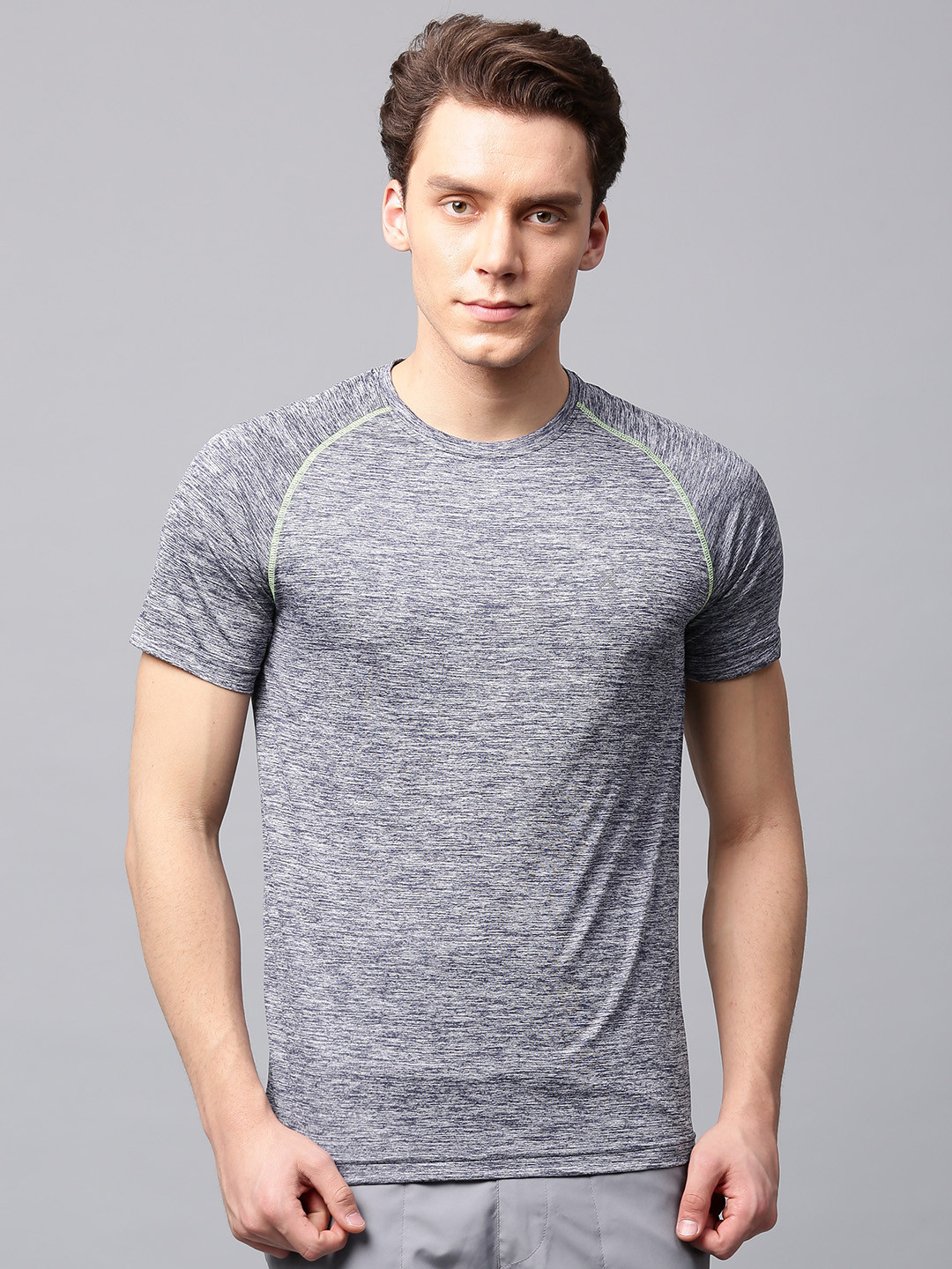 Buy HRX By Hrithik Roshan Men Navy Slim Advanced Rapid Dry Raglan T Shirt  - Tshirts for Men 2314428 | Myntra