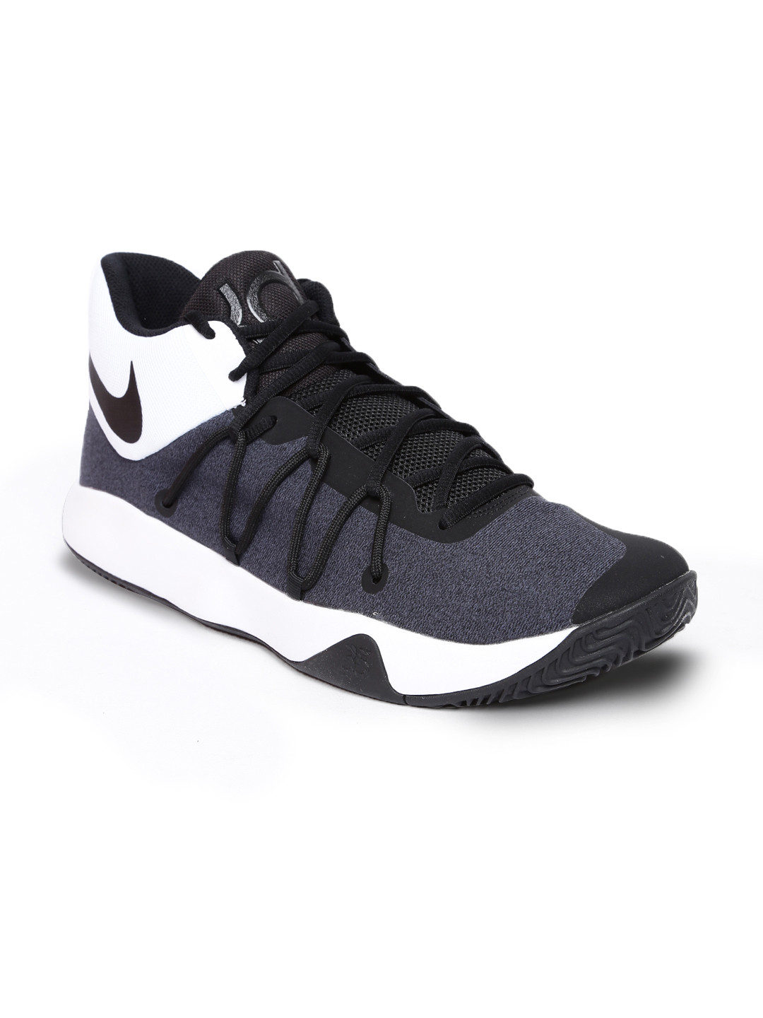 Buy Nike Men Charcoal Grey & White KD TREY 5 V Basketball Shoes