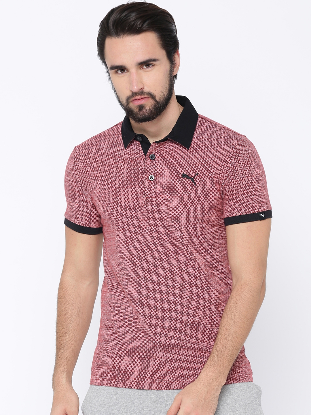 puma maroon t shirt