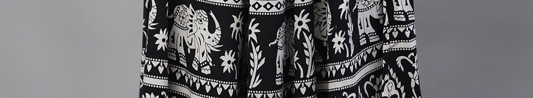 Buy SOUNDARYA Ethnic Motifs Printed A Line Pure Cotton Maxi Skirt ...