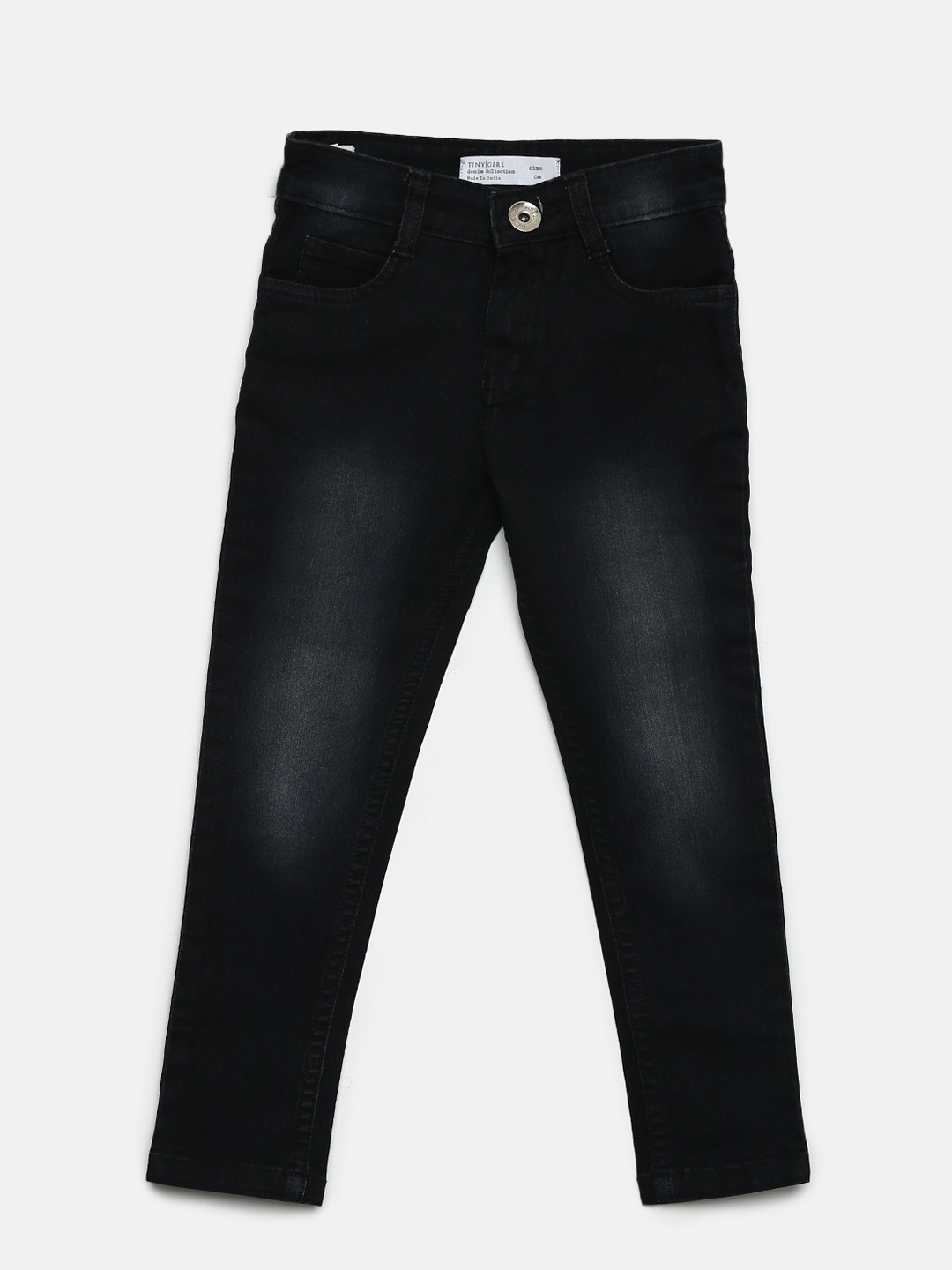 Buy Tiny Girl Navy Blue Low Rise Clean Look Stretchable Jeans Jeans