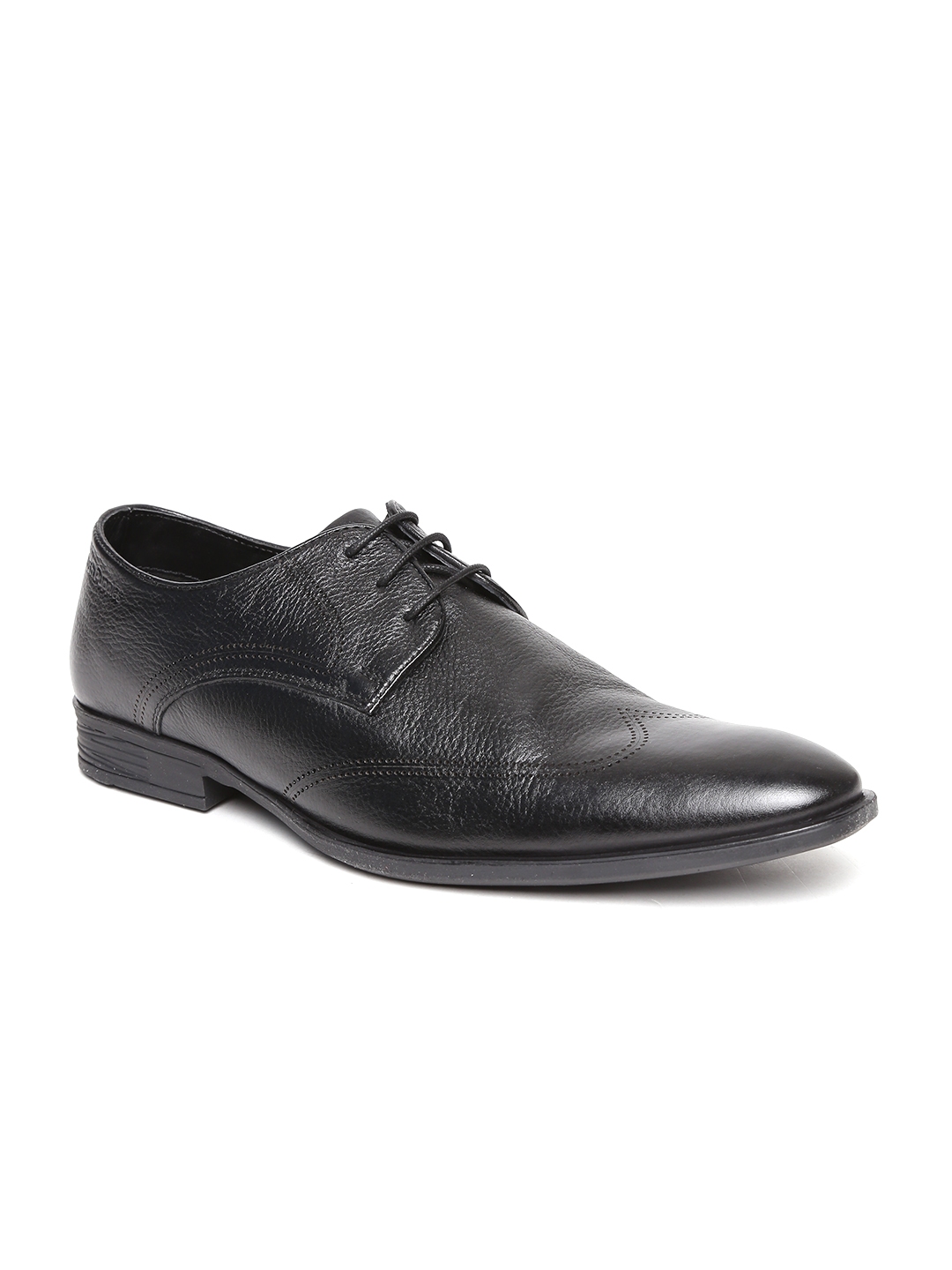 Buy Hush Puppies Men Black Leather Formal Derbys - Formal Shoes for Men ...