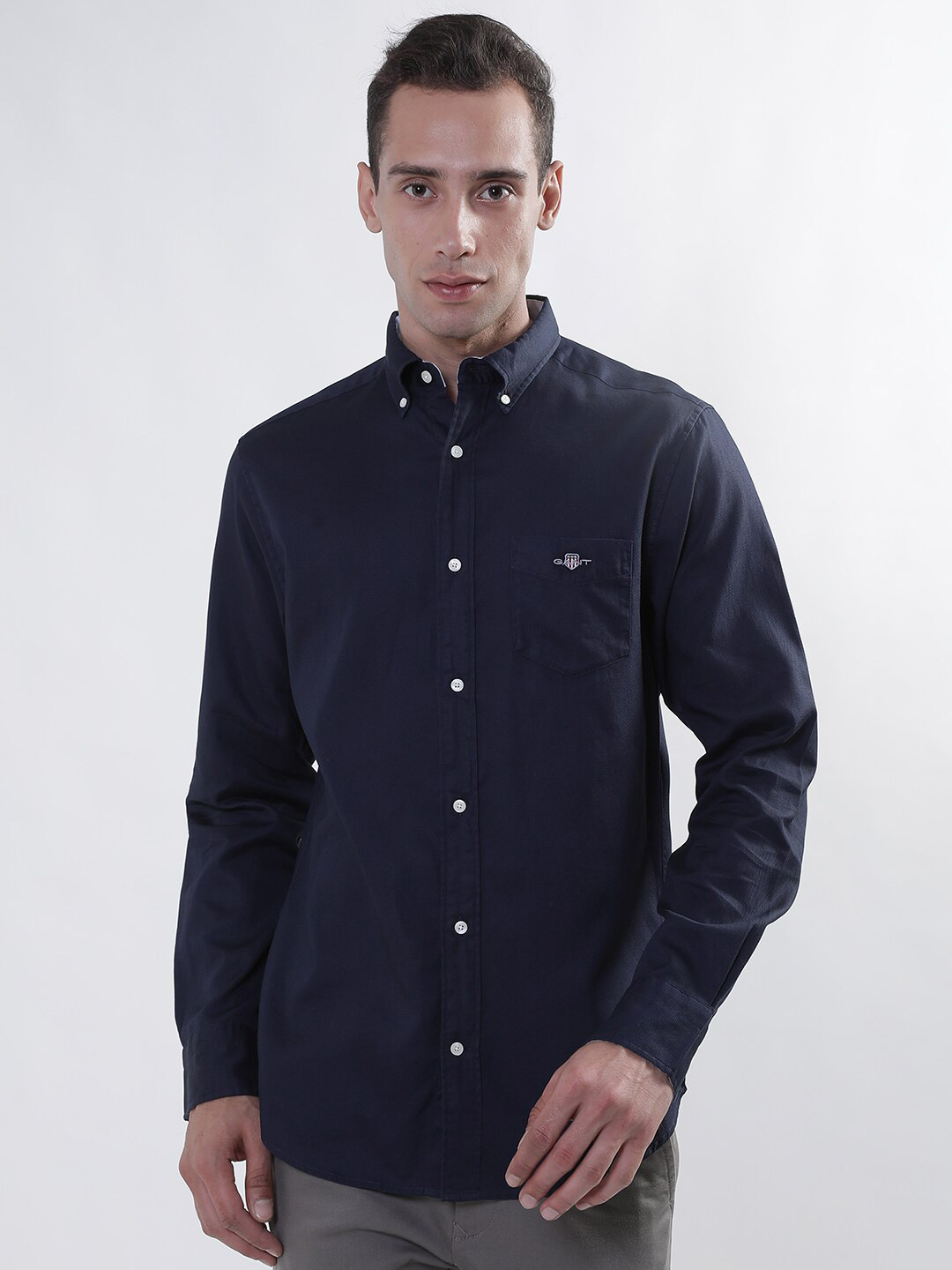 Buy GANT Button Down Collar Cotton Casual Shirt Shirts for Men