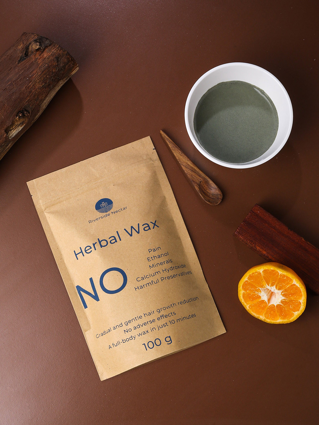 Buy Riverside Nectar Instant Hair Removal Herbal Wax Powder 100gm