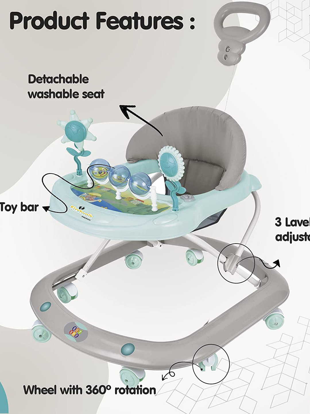 Buy BeyBee Kids 360 Rotation Walker Walkers for Unisex Kids 23171904