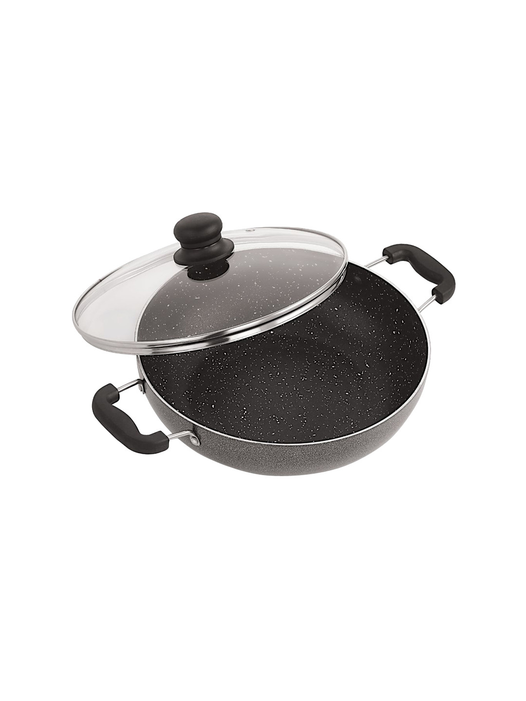 Buy IVBOX Grey Aluminum Induction Base Eco Plus Non Stick Kadhai With