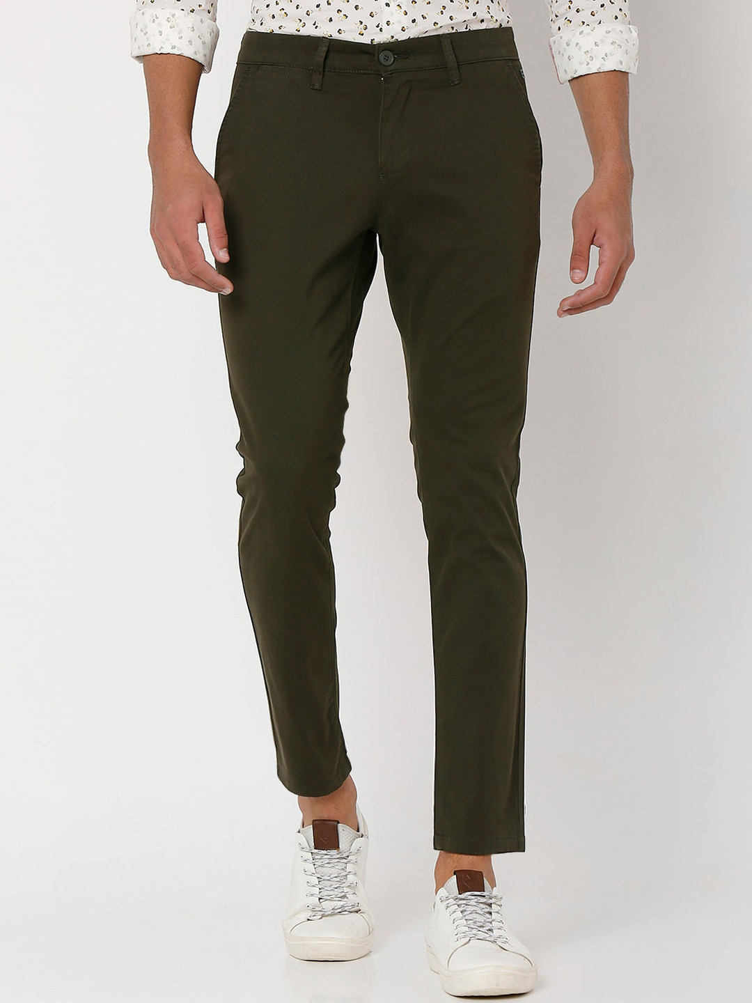 Buy Mufti Men Slim Fit Easy Wash Chinos - Trousers for Men 23174960 ...