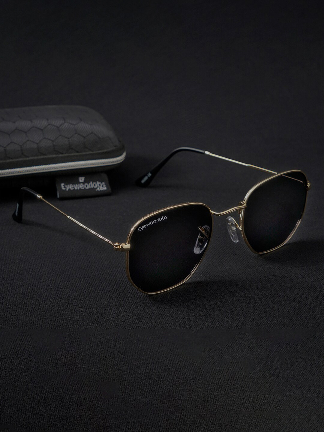 Buy Eyewearlabs Square Lens With Polarised And UV Protected Sunglasses