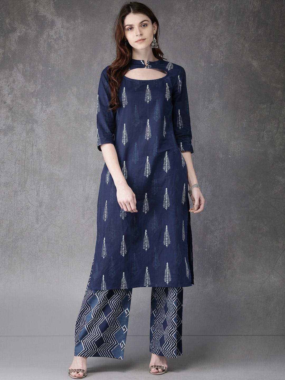 myntra anouk kurta set