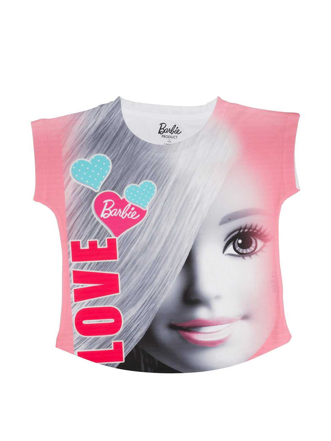 Buy Barbie Girls Pink Printed Top - Tops for Girls 2319133 | Myntra