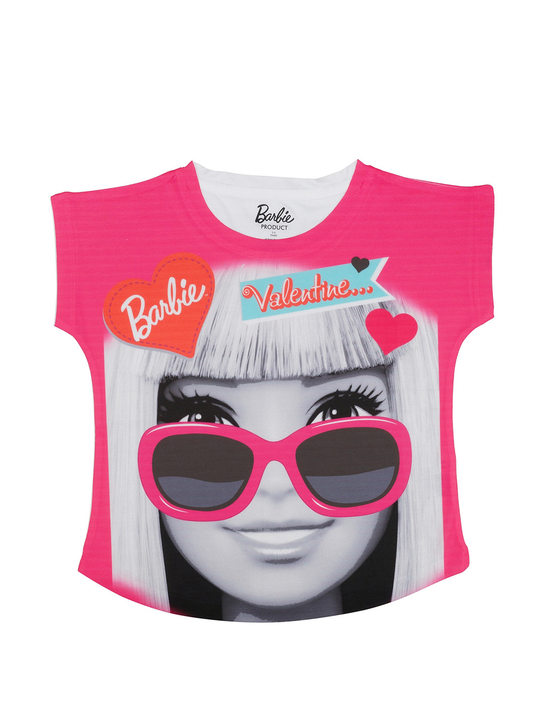 Buy Barbie Girls Pink Printed Top - Tops for Girls 2319147 | Myntra