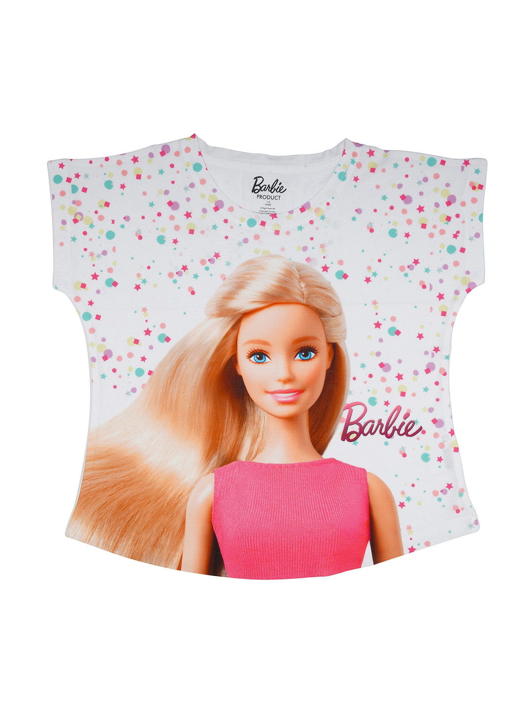 Buy Barbie Girls White Printed Top - Tops for Girls 2319161 | Myntra