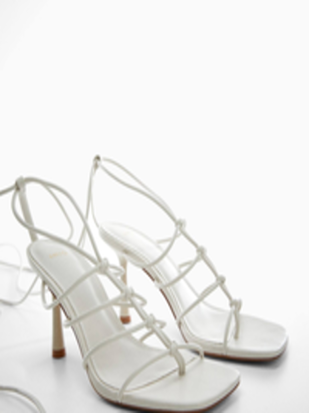 Buy MANGO Women Knot Detail Mid Top Slim Heels - Heels for Women ...
