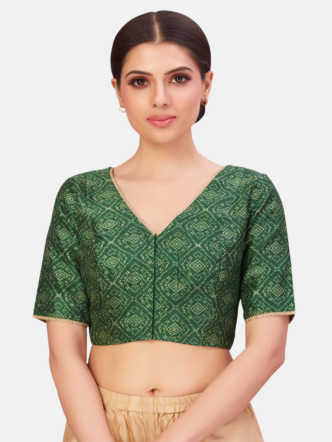 Studio Shringaar Women's Maroon Blouse (Design 2835)
