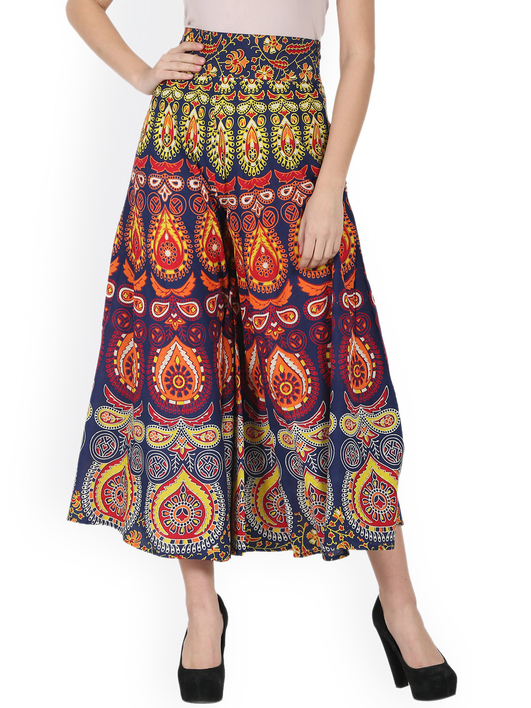 Buy Nayo Multicoloured Printed A Line Skirt Skirts for Women 2320505