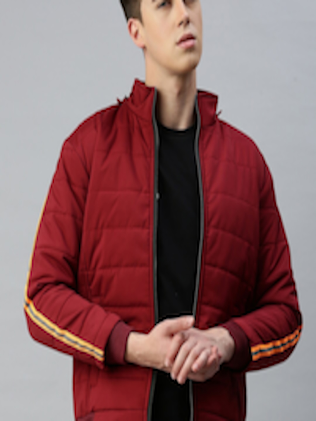 Buy VOXATI Long Sleeve Hooded Padded Jacket - Jackets for Men 23208016 ...