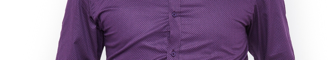 Buy IVOC Men Purple Slim Fit Solid Formal Shirt - Shirts for Men ...