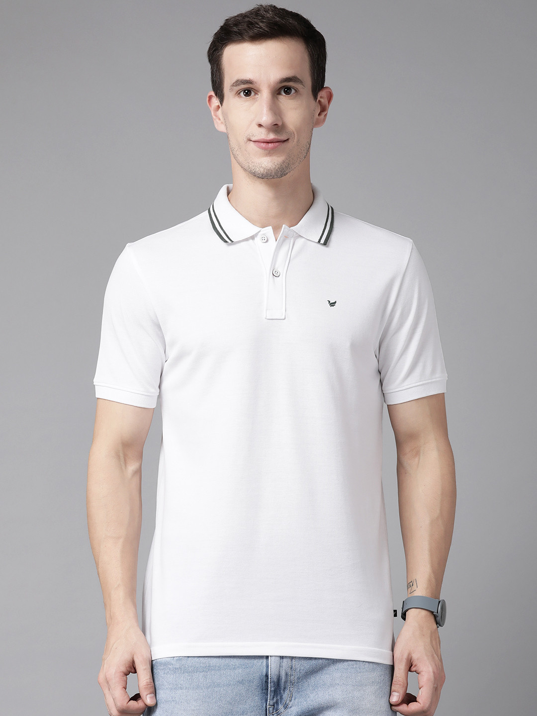 Buy Blackberrys Polo Collar Slim Fit Antibacterial T Shirt Tshirts