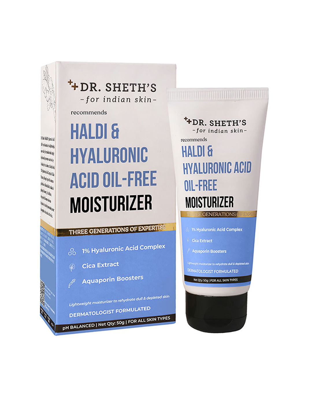 Buy DR. SHETHS Haldi & Hyaluronic Acid Oil Free Moisturizer With Cica