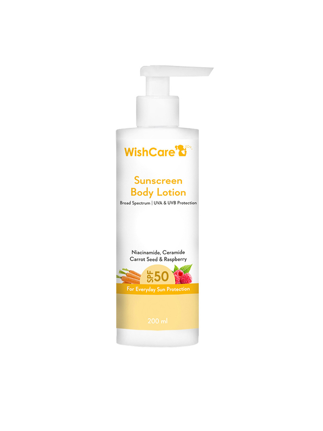 Buy WishCare SPF50 Niacinamide Sunscreen Body Lotion With No White Cast