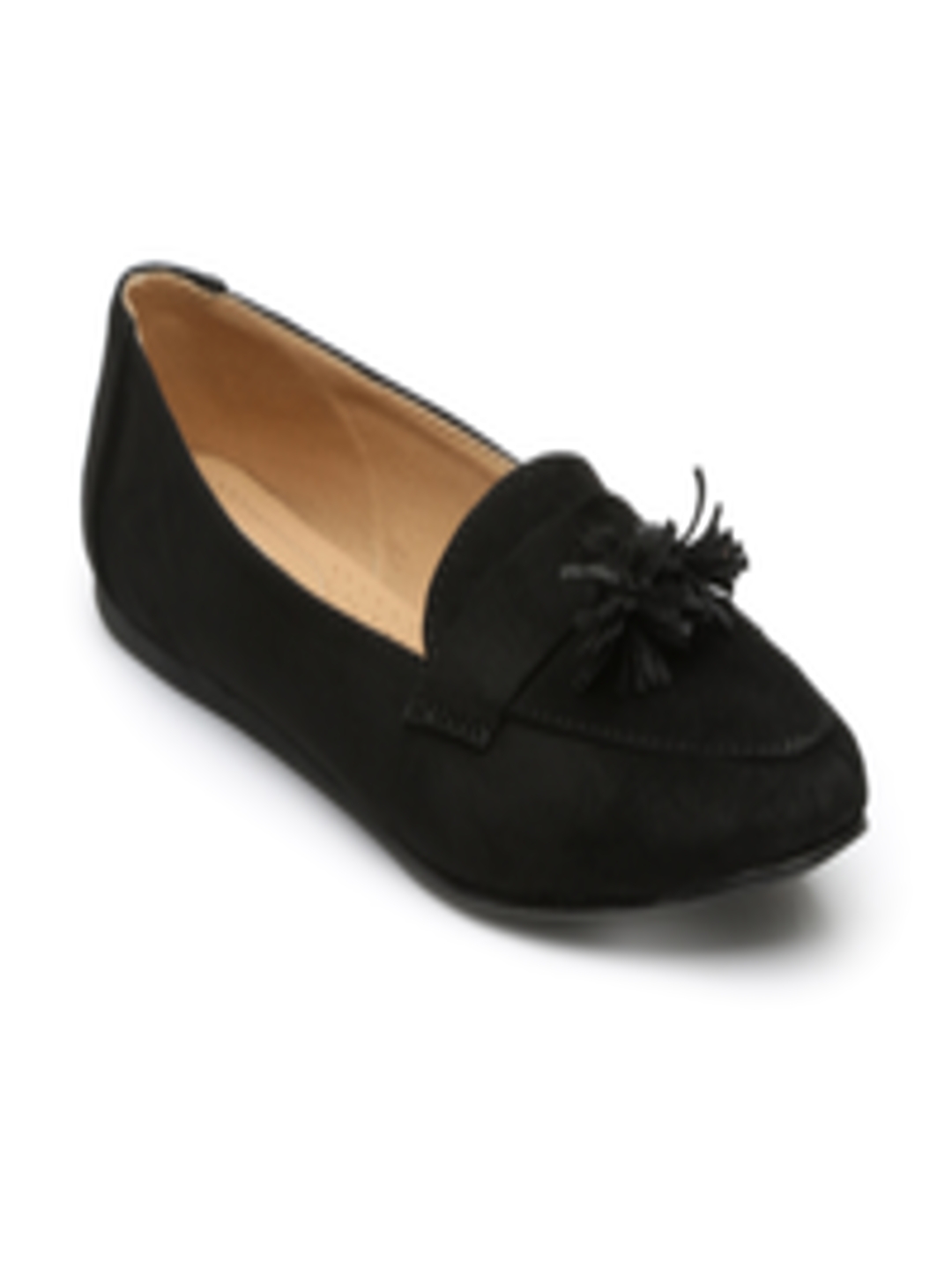 Buy Monrow Women Black Solid Loafers - Casual Shoes for Women 2322488 ...