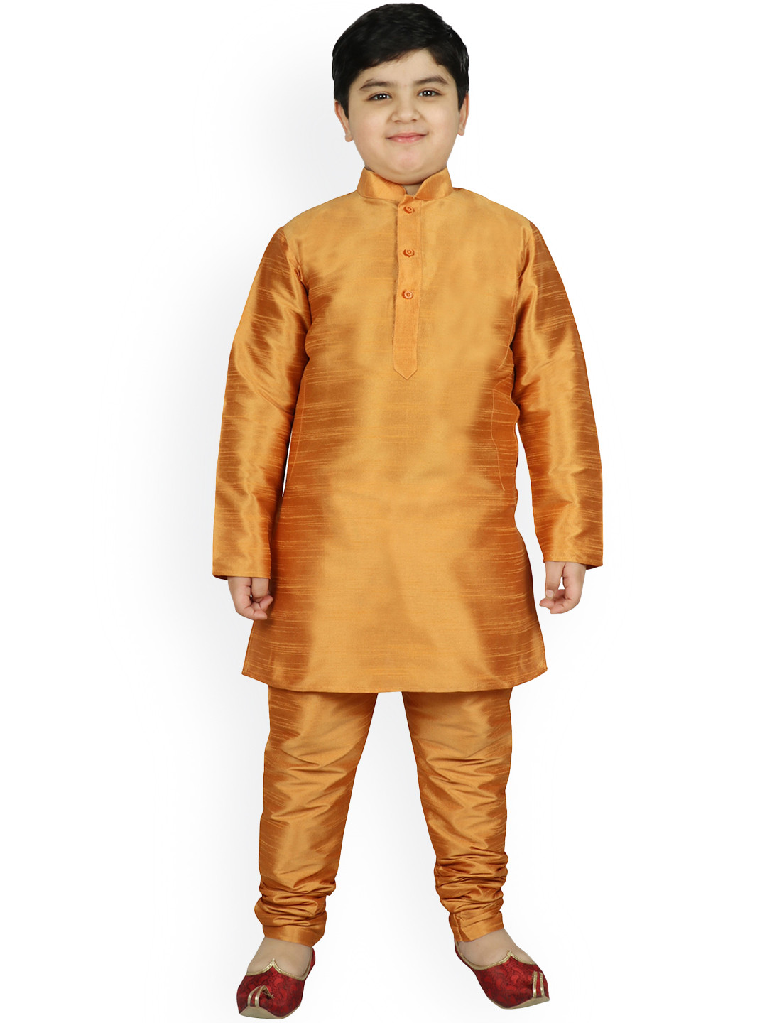 Buy SG YUVRAJ Boys Mandarin Collar Kurta With Churidar Kurta Sets for