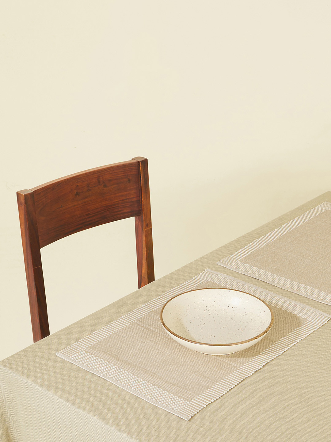 Buy Fabindia 6 Pieces Beige Avikar Cotton Table Placemats Table