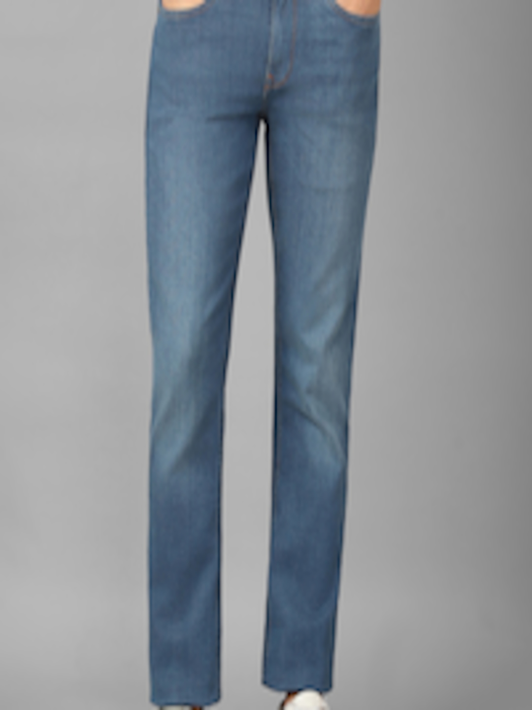 Buy Louis Philippe Jeans Men Mid Rise Slim Fit Clean Look Light Fade ...