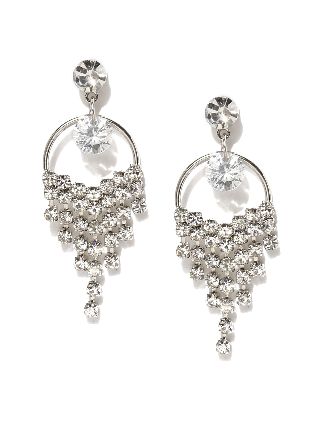 Buy Ayesha Silver Toned Quirky Drop Earrings - Earrings for Women 2325247 | Myntra