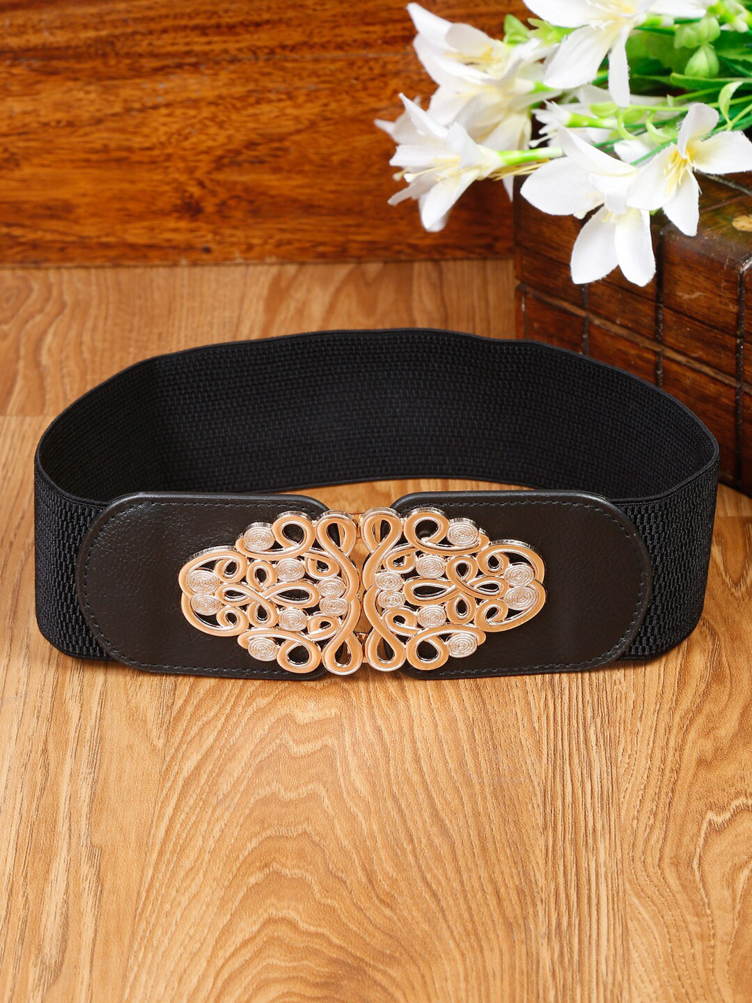 Bcbellis Belt Black Dotted