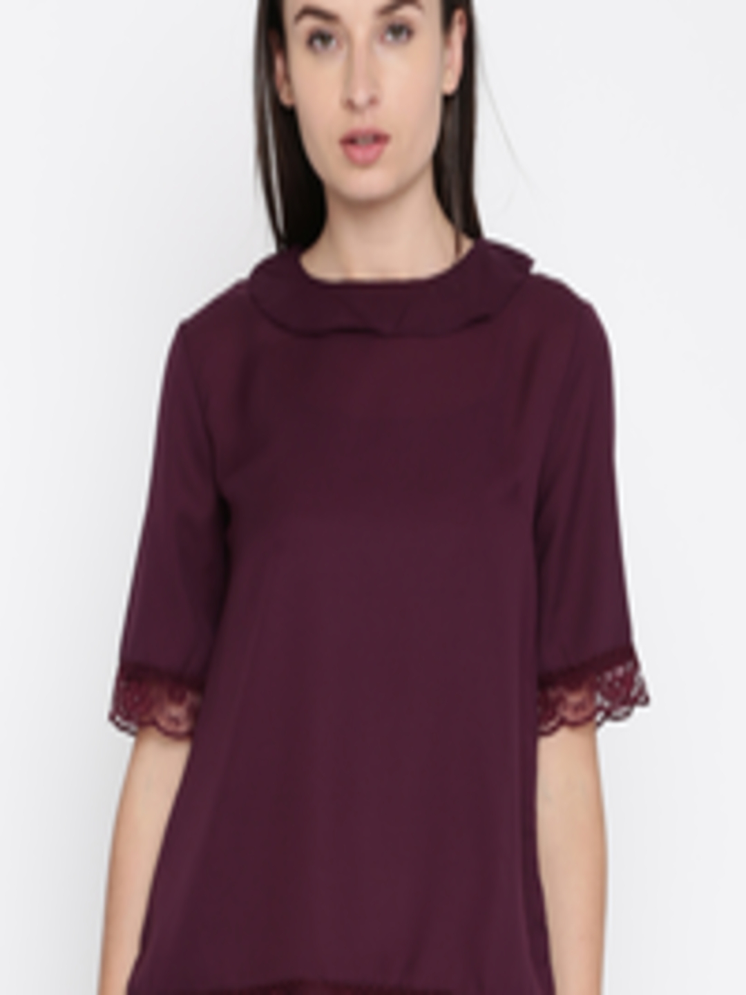 Buy French Connection Women Purple Solid Top - Tops for Women 2326042 ...