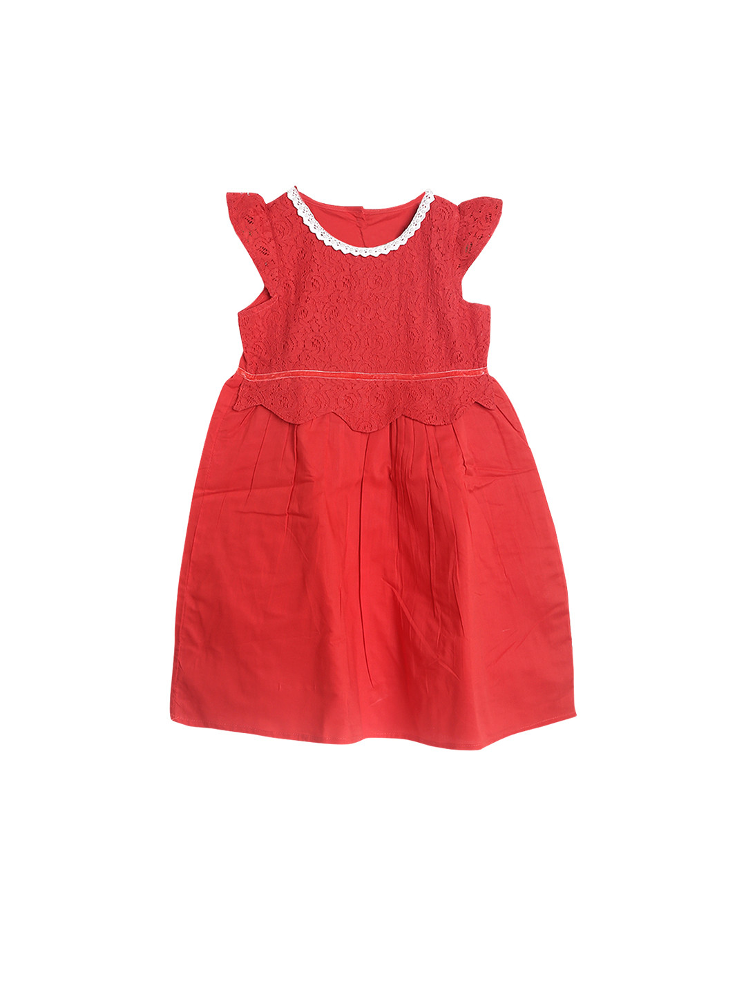 Buy Bella Moda Girls Red Solid A Line Dress Dresses for Girls 2327775