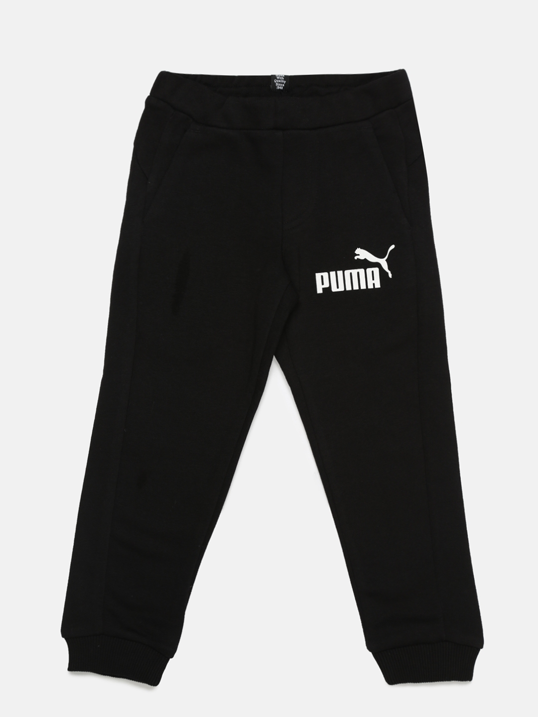Buy PUMA Boys Black Style Slim Fit Track Pants - Track Pants for Boys ...