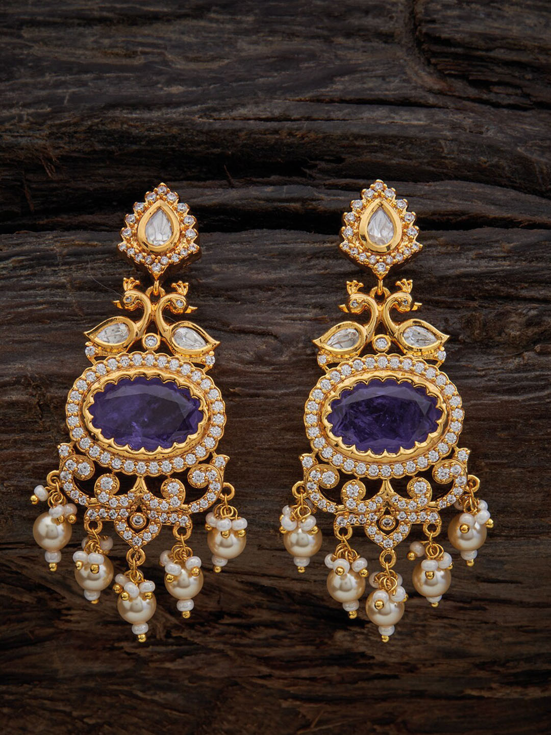 Buy Kushal's Fashion Jewellery Contemporary Jhumkas Earrings Earrings