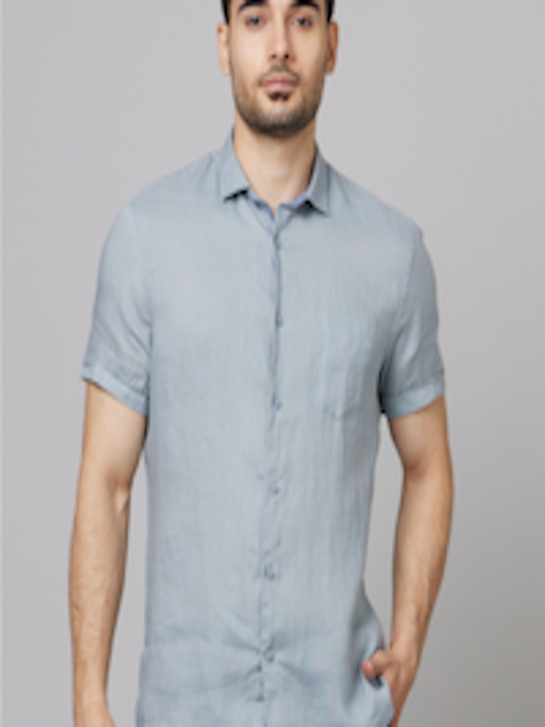 Buy Celio Classic Opaque Linen Casual Shirt - Shirts for Men 23286864 ...