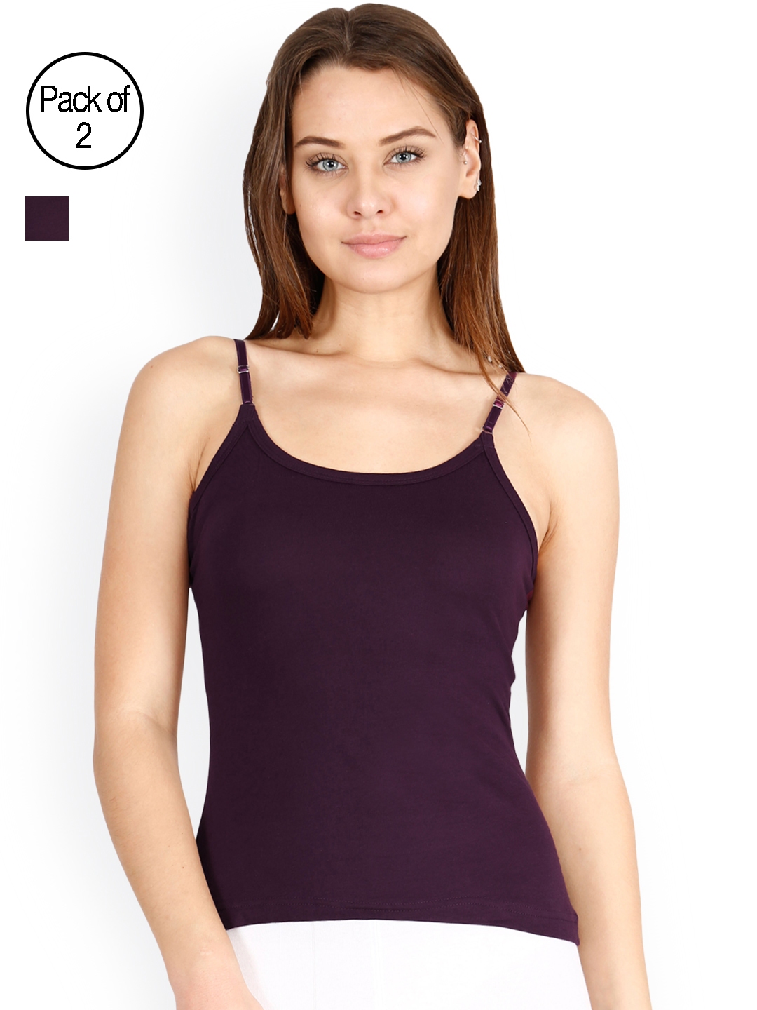 Buy LUX Cozi For Her Pack Of 2 Purple Camisoles LC4H CAMI DF ...