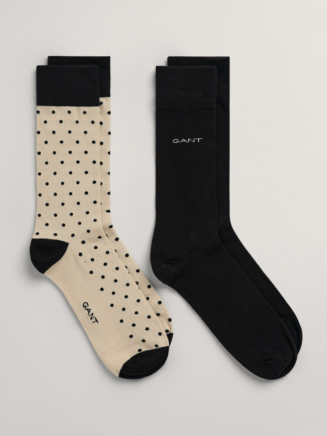 Gant Men Cream Striped Ankle Length Socks