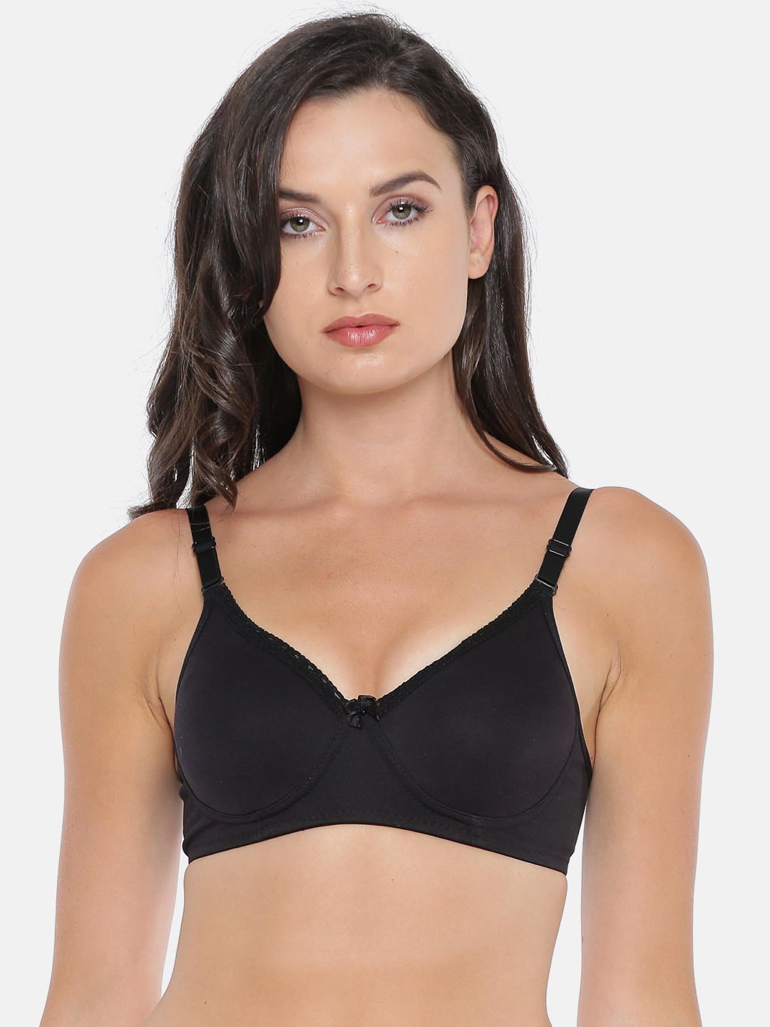 Buy Lovable Black Solid Non Wired Lightly Padded Everyday Bra Bra for