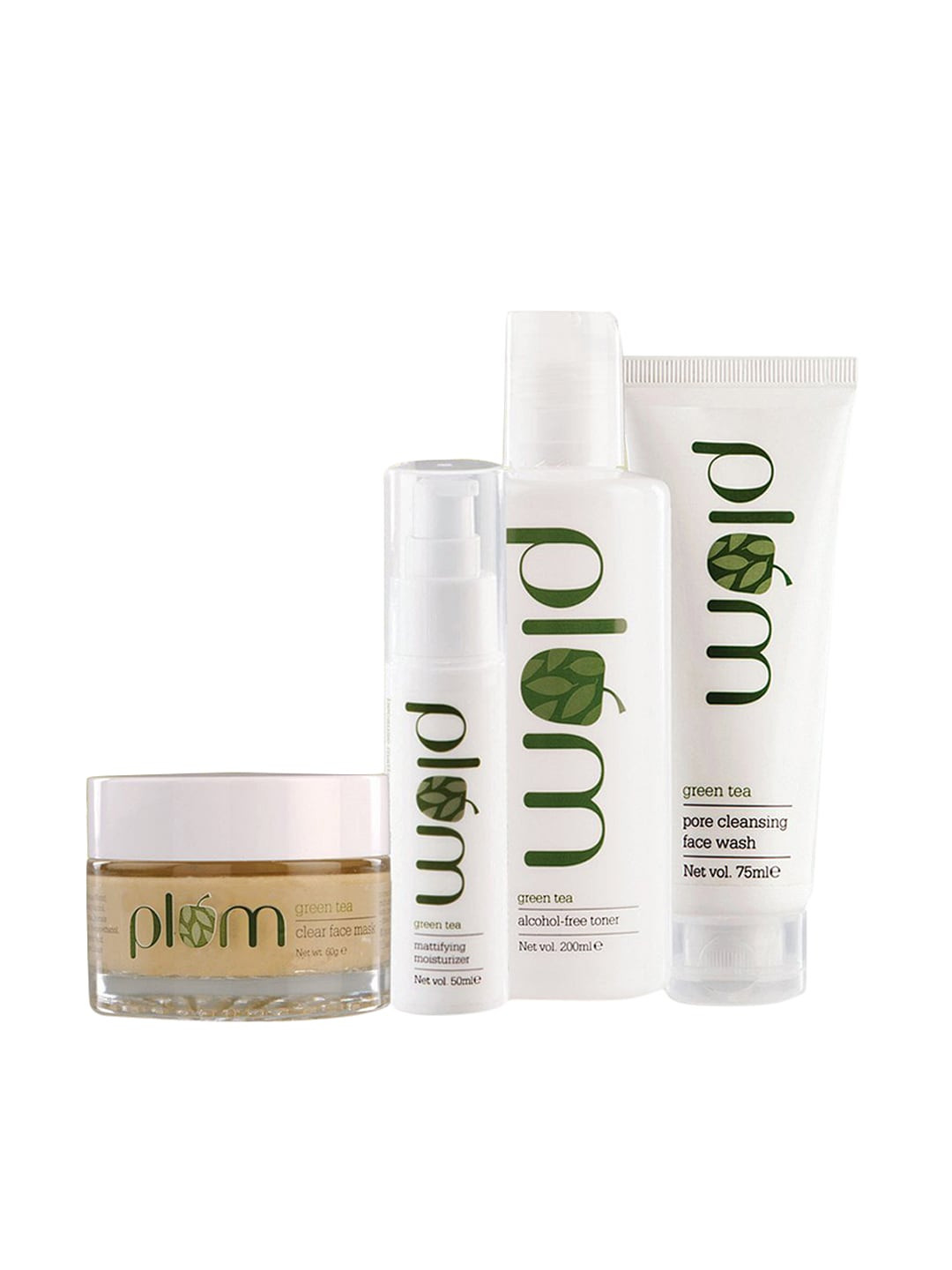 Buy Plum Green Tea Sustainable Face Care Kit Skin Care Combo for