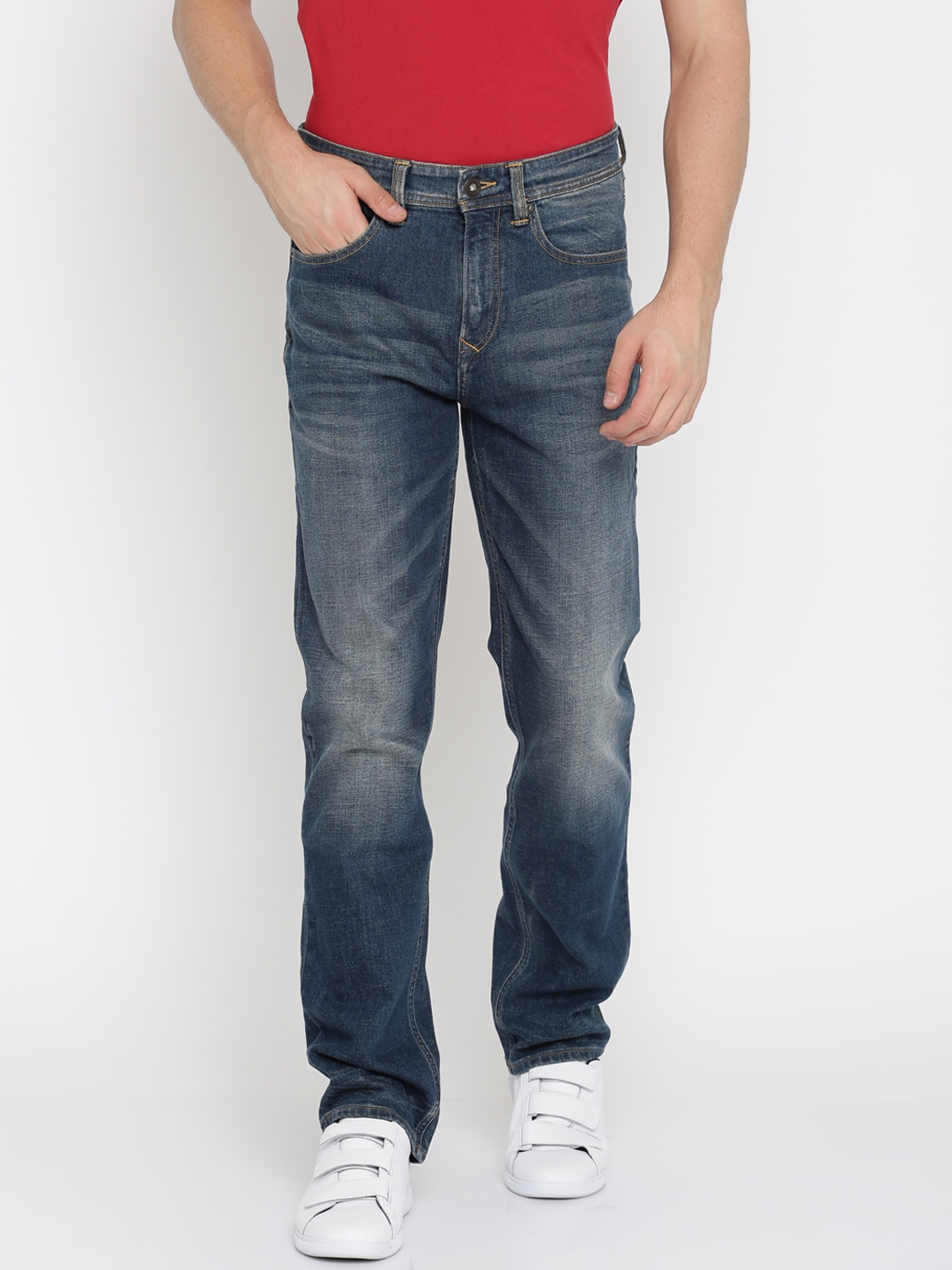 Buy Timberland Men Blue Slim Fit Mid Rise Clean Look Stretchable Jeans ...
