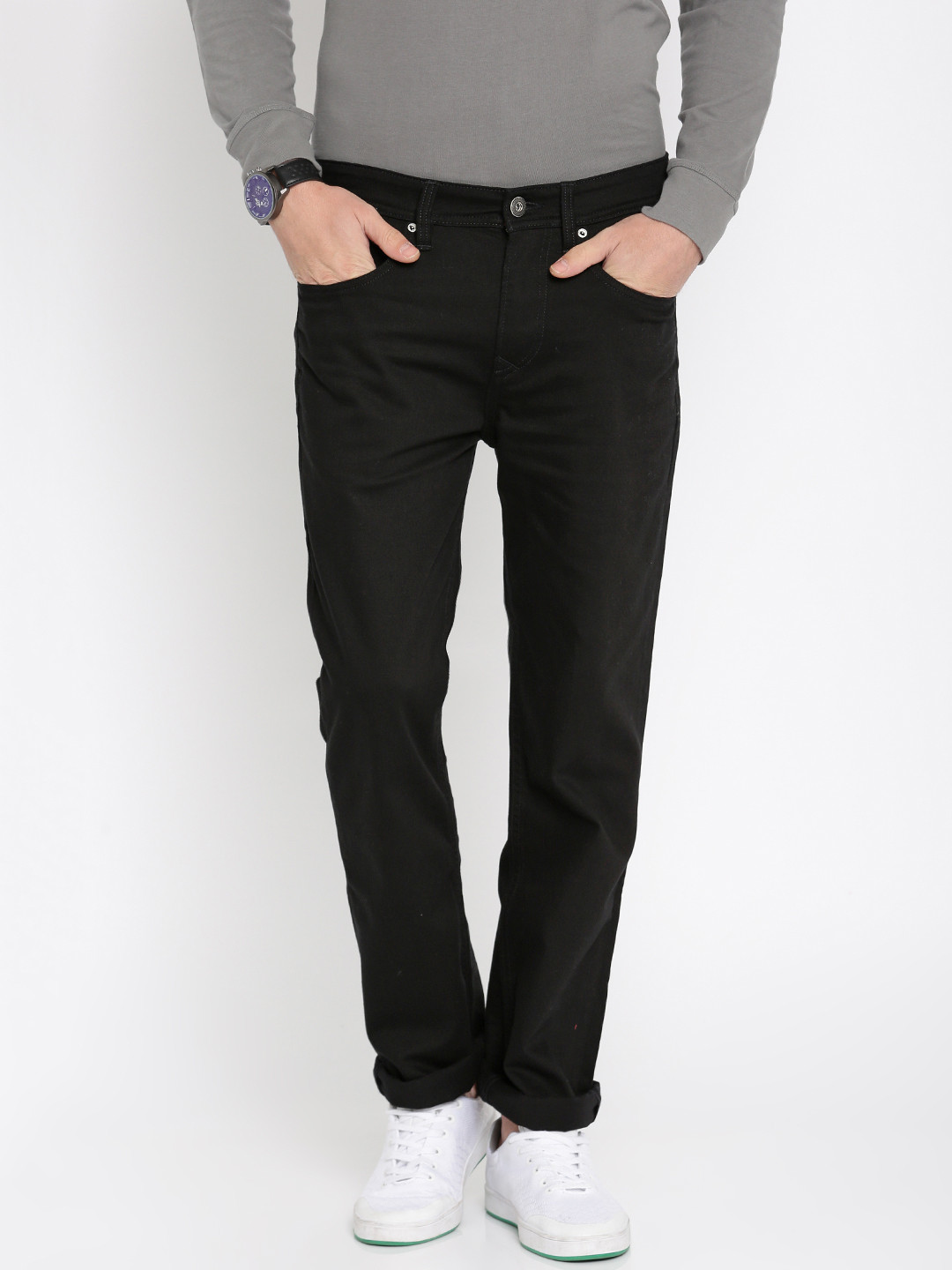 Buy Timberland Men Black Slim Fit Mid Rise Clean Look Stretchable Jeans