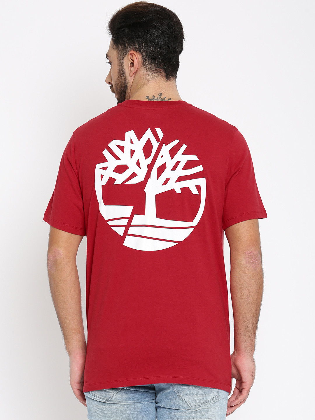 Timberland Red Cotton Men Shirt