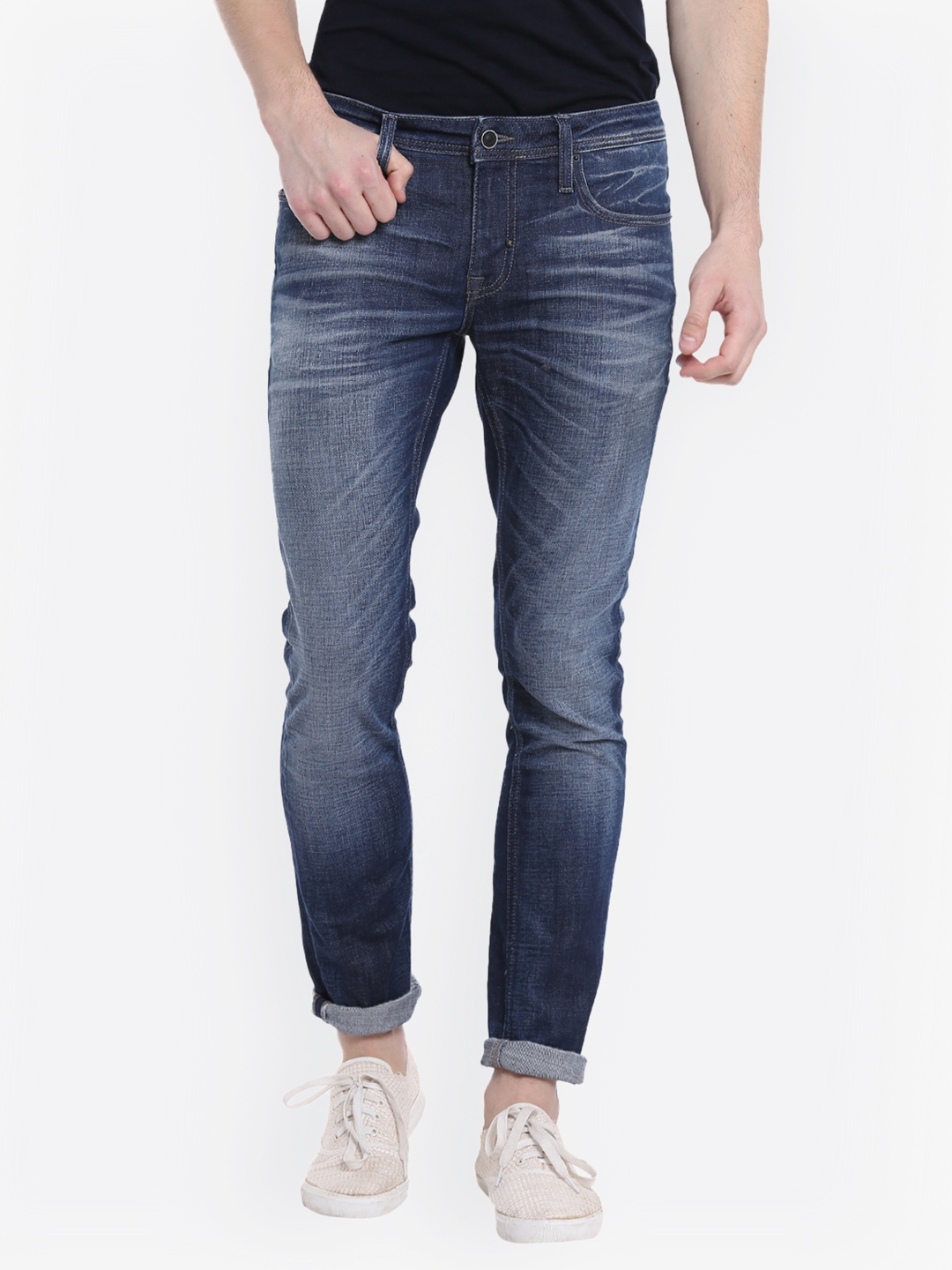 Buy Antony Morato Men Blue Slim Fit Mid Rise Clean Look Jeans - Jeans ...