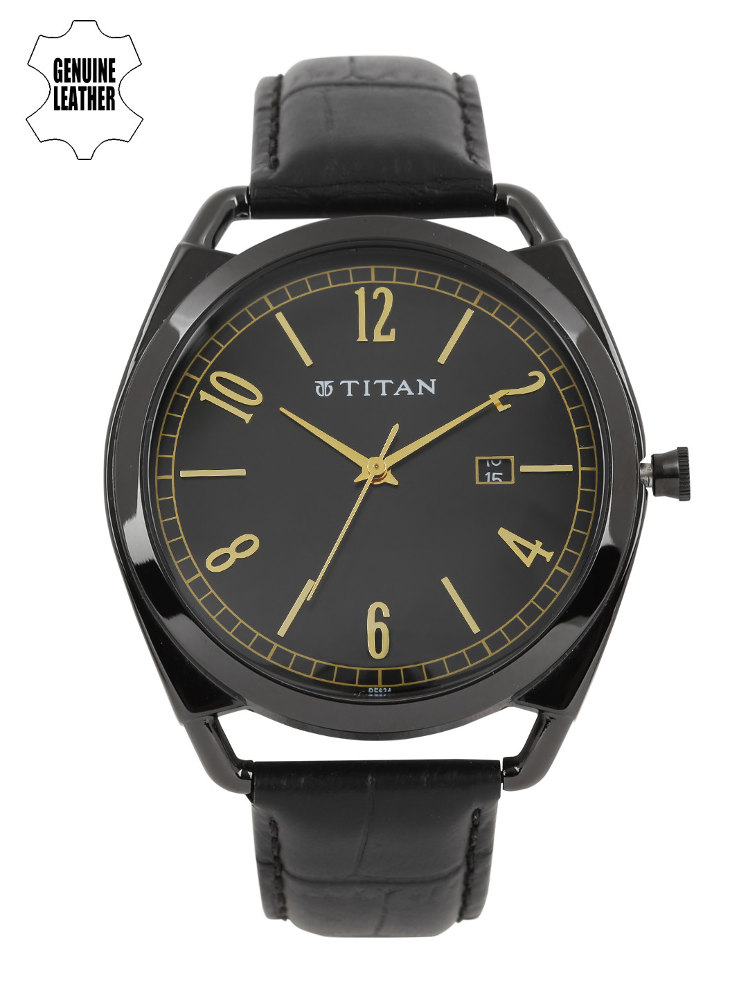 Buy Titan Men Black Analogue Watch 1675NL01 Watches for Men 2333293