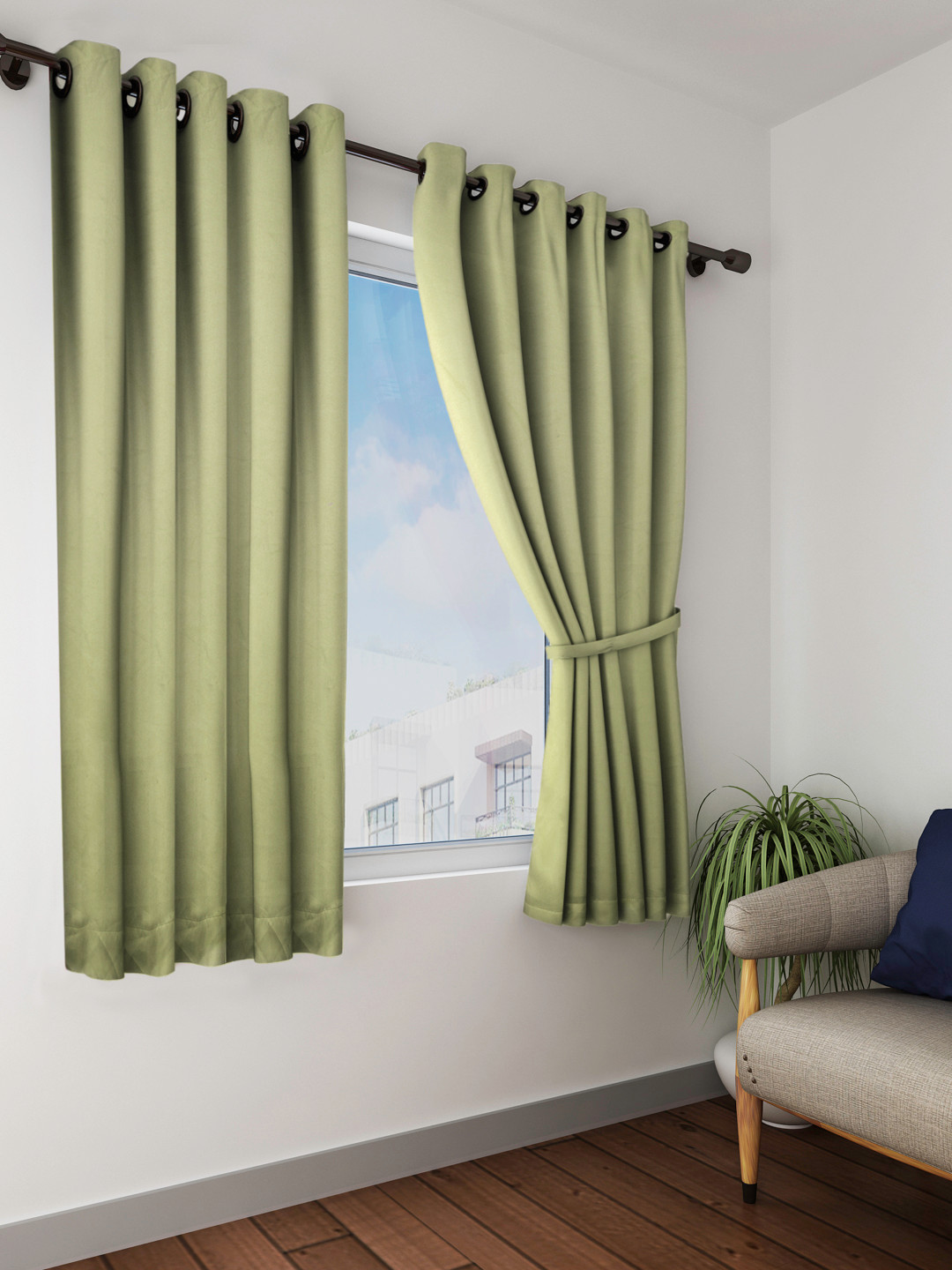 Buy Storyhome Green Blackout Window Curtains Curtains And Sheers for