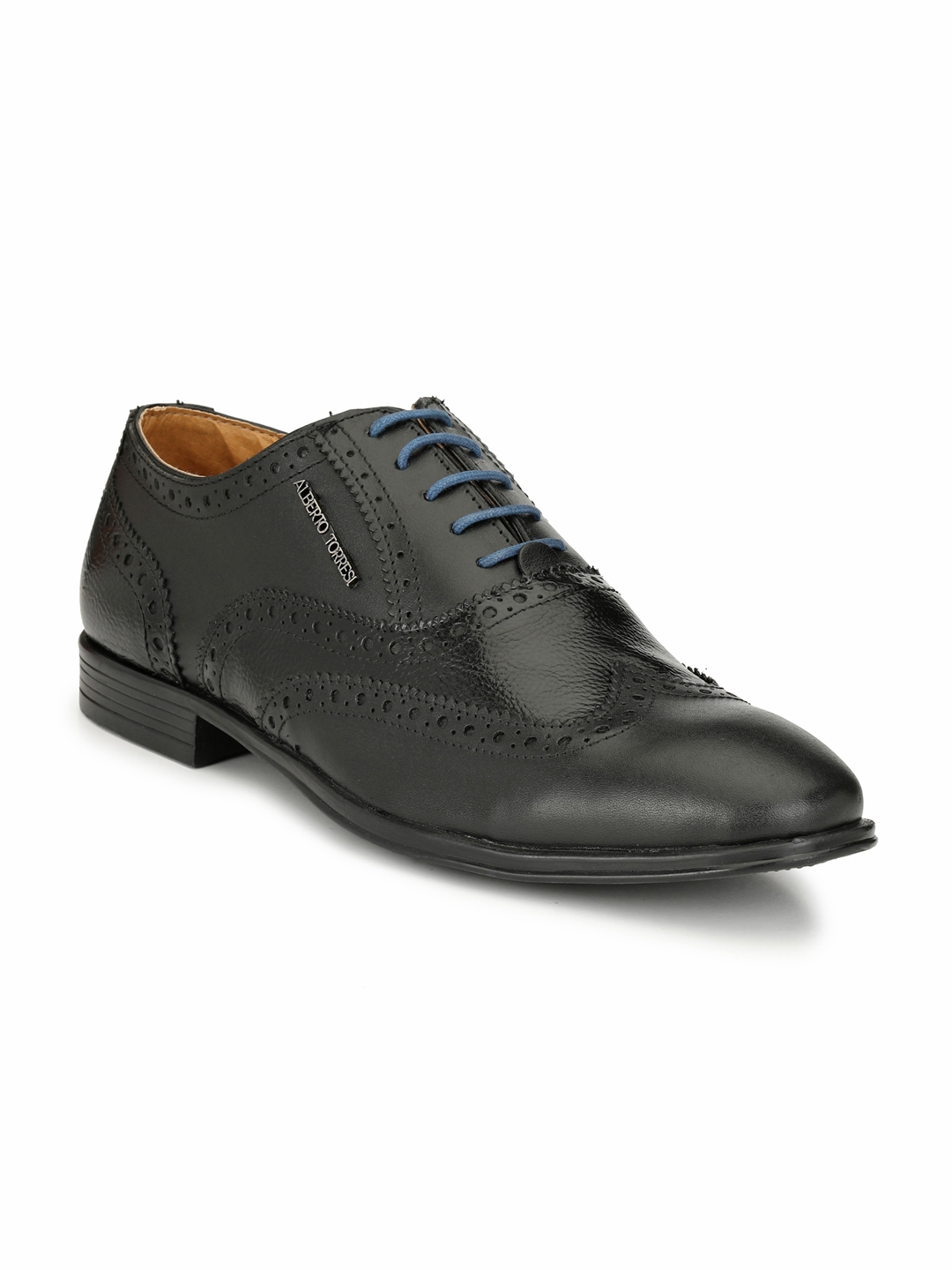 alberto torresi black formal derby shoes