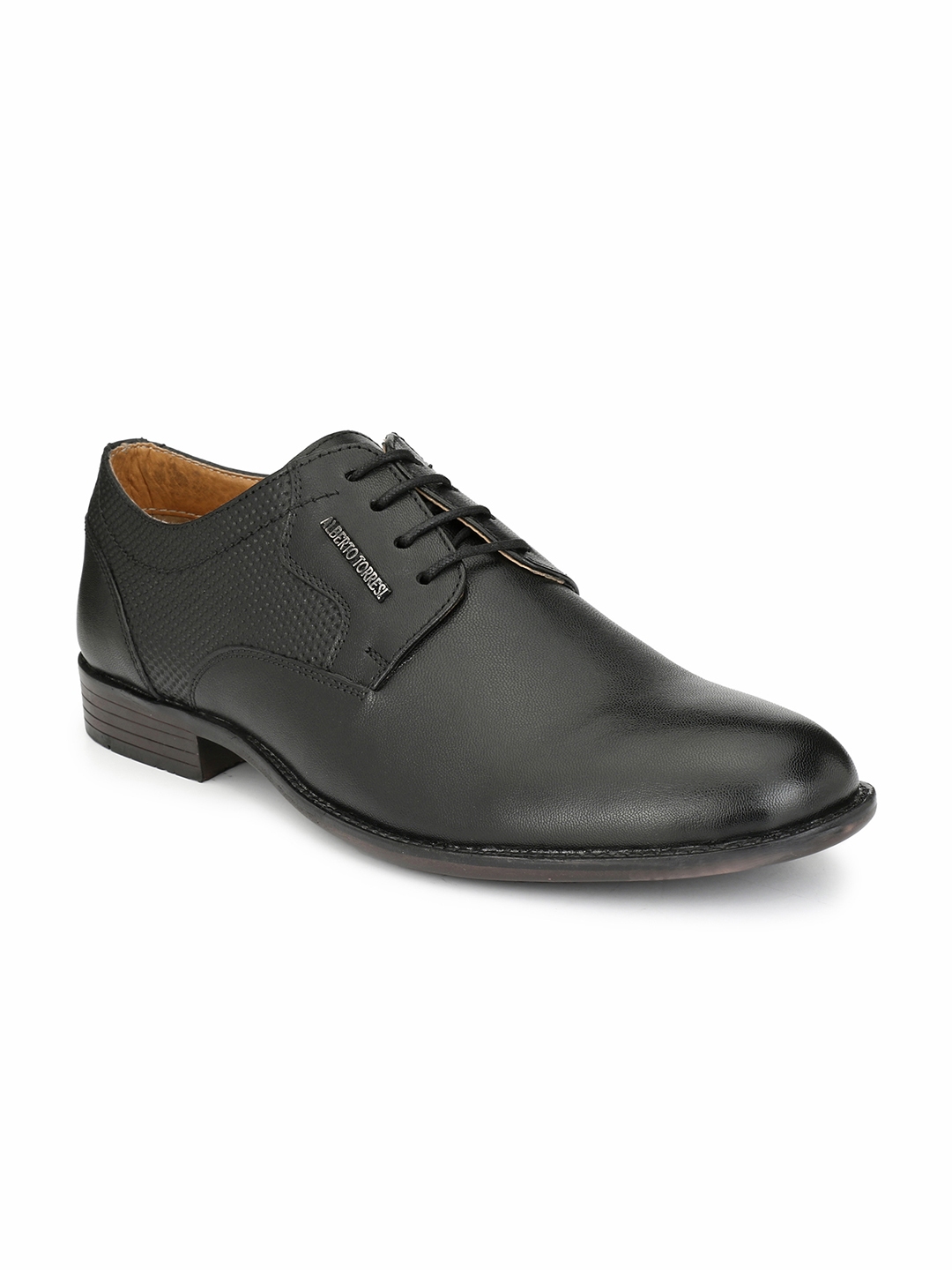 alberto torresi black formal derby shoes