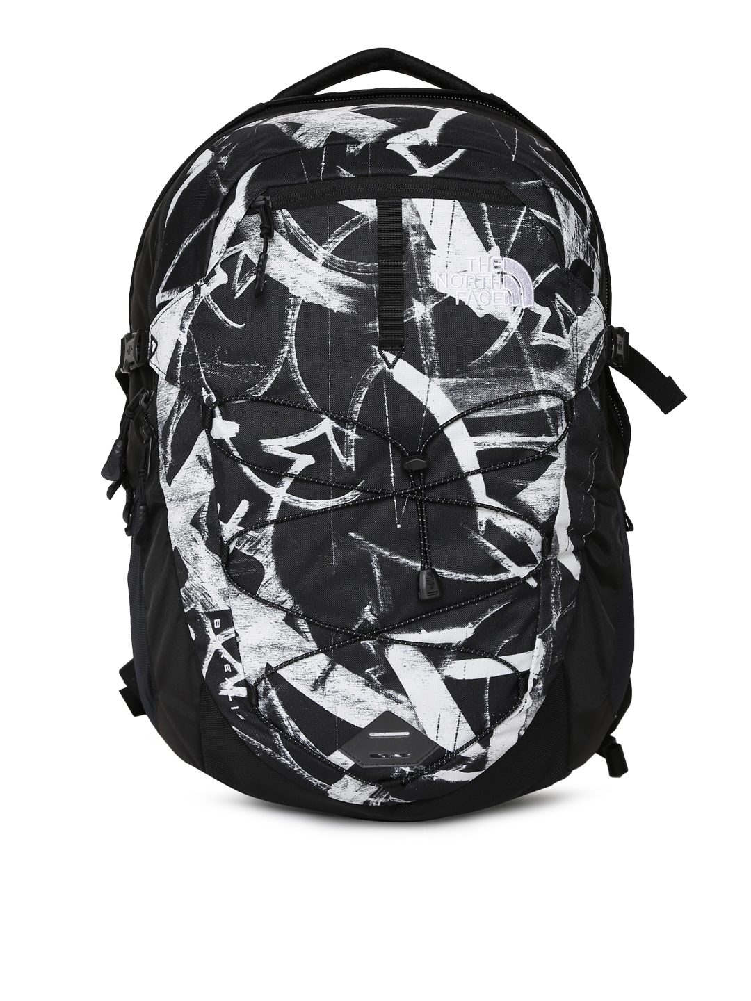 Buy The North Face Unisex Black & White Printed Backpack - Backpacks